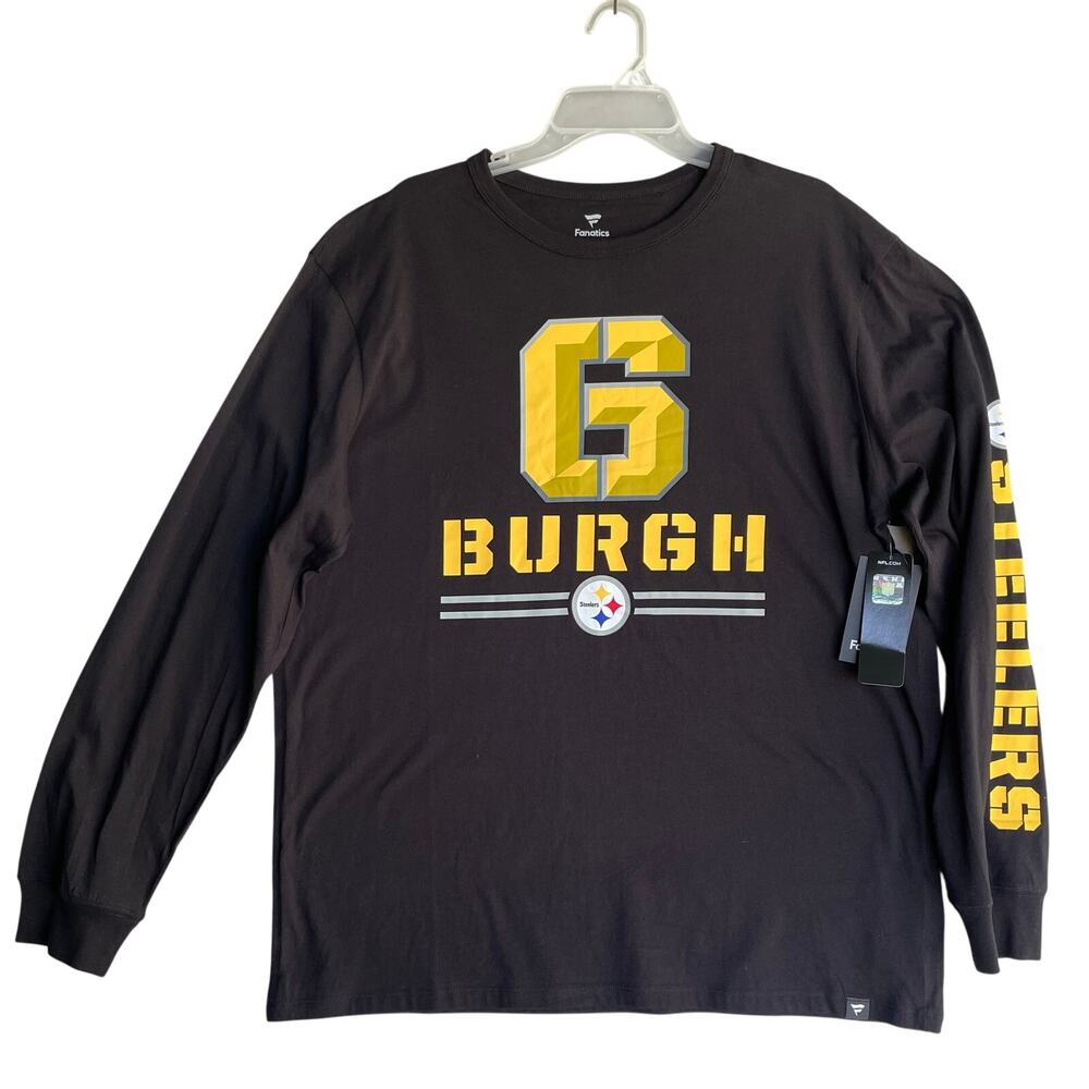 🏈 Pittsburgh Steelers Fanatics Long Sleeve Shirt - NWT - Size XL